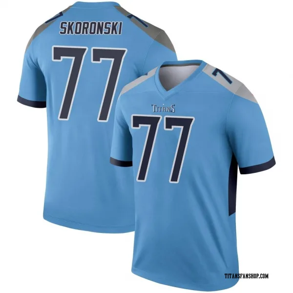 Youth Peter Skoronski Tennessee Titans Legend Light Blue Jersey