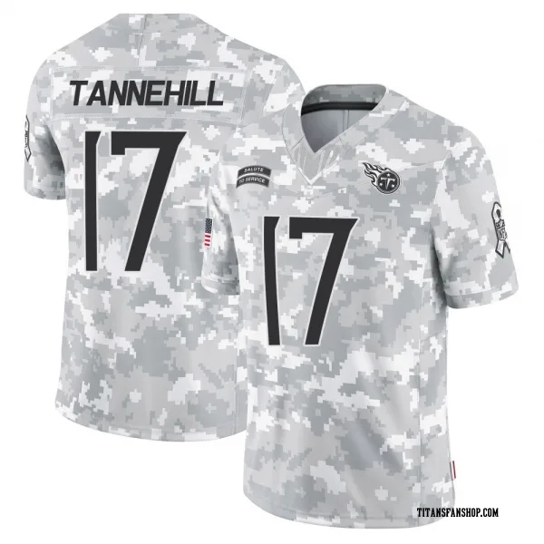 Youth Ryan Tannehill Tennessee Titans Limited Arctic Camo 2024 Salute to Service Jersey