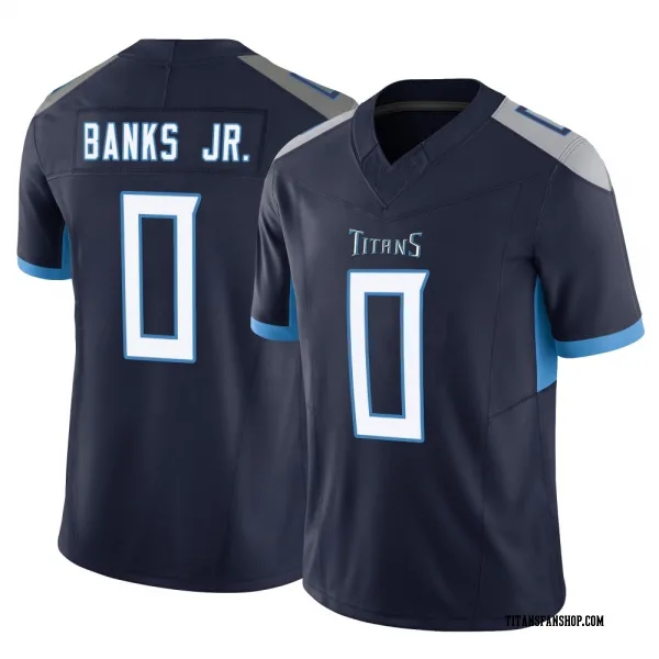 Youth Shad Banks Jr. Tennessee Titans Limited Navy Vapor F.U.S.E. Jersey