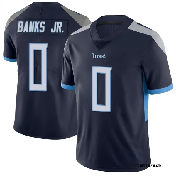 Youth Shad Banks Jr. Tennessee Titans Limited Navy Vapor Untouchable Jersey