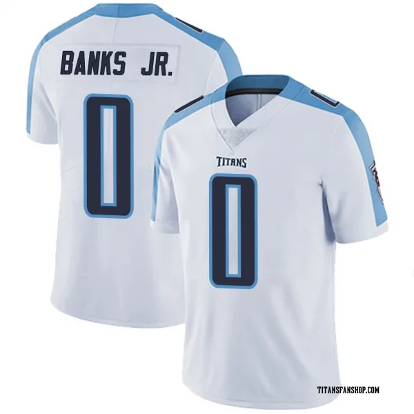 Youth Shad Banks Jr. Tennessee Titans Limited White Vapor Untouchable Jersey