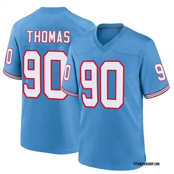 Youth Solomon Thomas Tennessee Titans Game Light Blue Oilers Throwback Alternate Jersey
