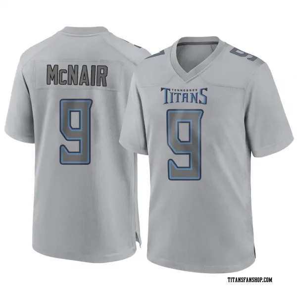 Youth Steve McNair Tennessee Titans Game Gray Atmosphere Fashion Jersey