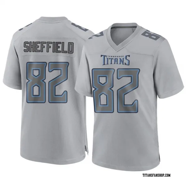 Youth TJ Sheffield Tennessee Titans Game Gray Atmosphere Fashion Jersey