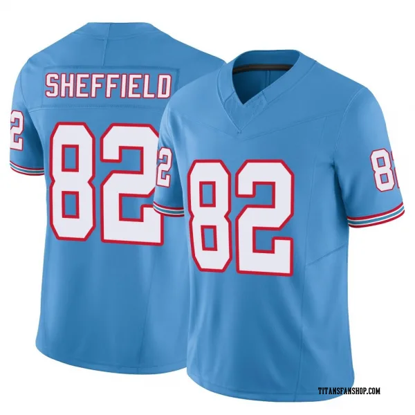 Youth TJ Sheffield Tennessee Titans Limited Light Blue Vapor F.U.S.E. Jersey