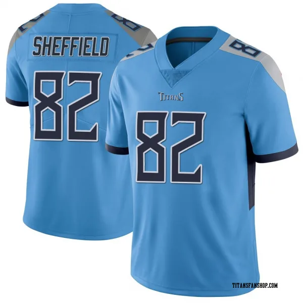Youth TJ Sheffield Tennessee Titans Limited Light Blue Vapor Untouchable Jersey