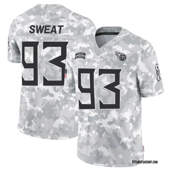 Youth T'Vondre Sweat Tennessee Titans Limited Arctic Camo 2024 Salute to Service Jersey