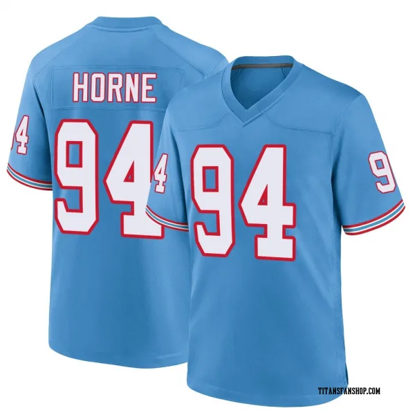 Youth Timmy Horne Tennessee Titans Game Light Blue Oilers Throwback Alternate Jersey