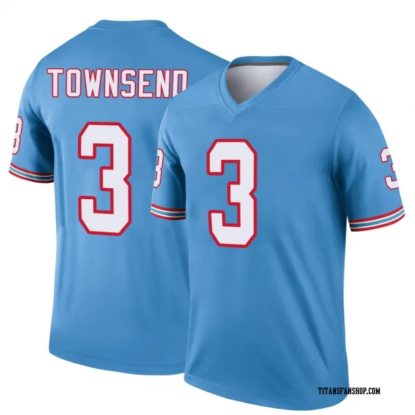 Youth Tommy Townsend Tennessee Titans Legend Light Blue Oilers Throwback Jersey