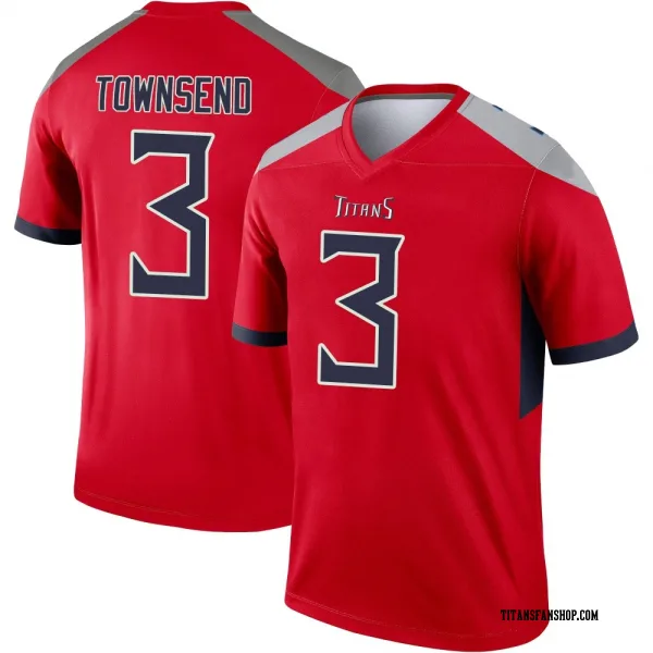 Youth Tommy Townsend Tennessee Titans Legend Red Inverted Jersey