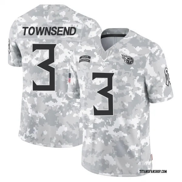 Youth Tommy Townsend Tennessee Titans Limited Arctic Camo 2024 Salute to Service Jersey
