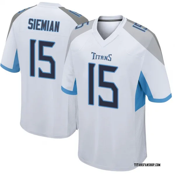 Youth Trevor Siemian Tennessee Titans Game White Jersey
