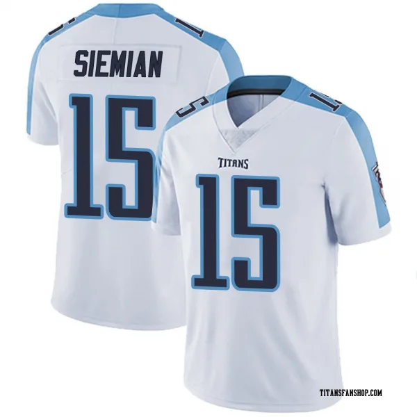 Youth Trevor Siemian Tennessee Titans Limited White Vapor Untouchable Jersey