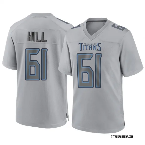 Youth Trey Hill Tennessee Titans Game Gray Atmosphere Fashion Jersey