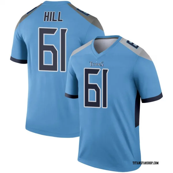 Youth Trey Hill Tennessee Titans Legend Light Blue Jersey