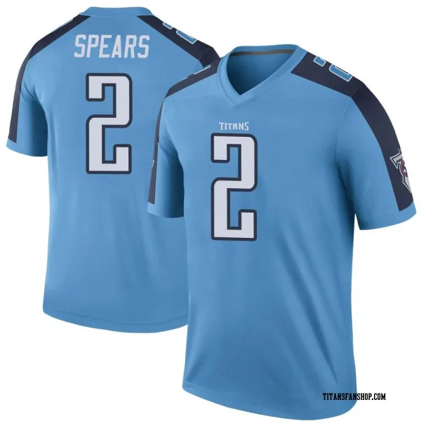 Youth Tyjae Spears Tennessee Titans Legend Light Blue Color Rush Jersey