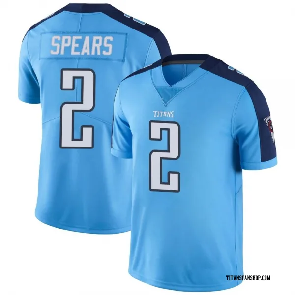 Youth Tyjae Spears Tennessee Titans Limited Light Blue Color Rush Jersey