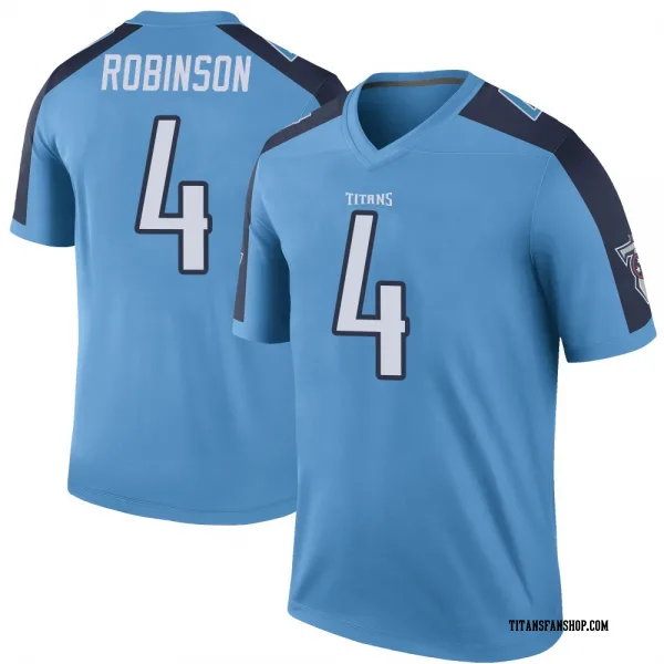 Youth Wan'Dale Robinson Tennessee Titans Legend Light Blue Color Rush Jersey