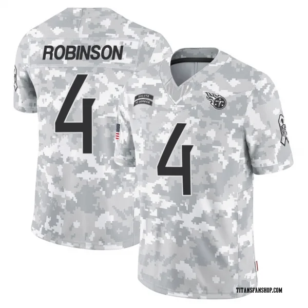 Youth Wan'Dale Robinson Tennessee Titans Limited Arctic Camo 2024 Salute to Service Jersey