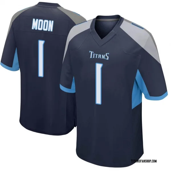Youth Warren Moon Tennessee Titans Game Navy Jersey
