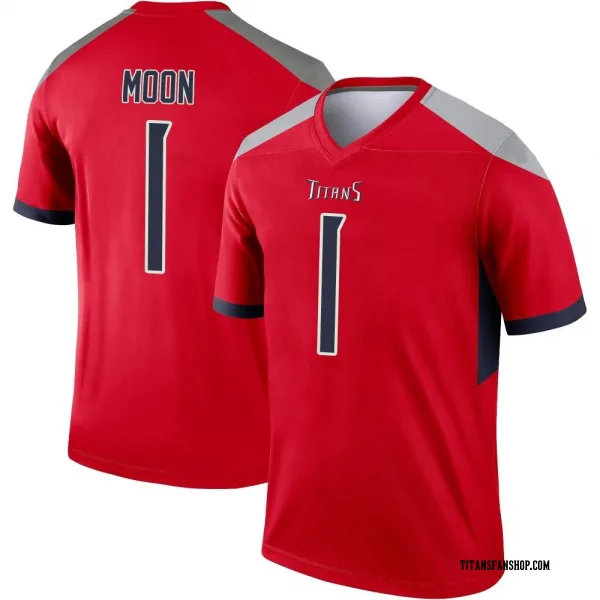 Youth Warren Moon Tennessee Titans Legend Red Inverted Jersey