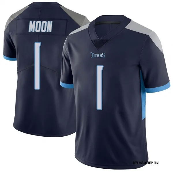 Youth Warren Moon Tennessee Titans Limited Navy Vapor Untouchable Jersey