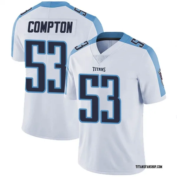 Youth Will Compton Tennessee Titans Limited White Vapor Untouchable Jersey