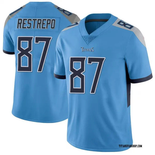 Youth Xavier Restrepo Tennessee Titans Limited Light Blue Vapor Untouchable Jersey