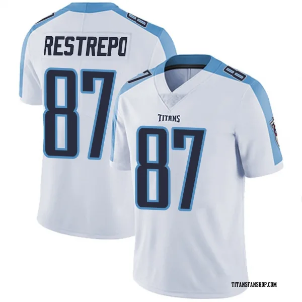 Youth Xavier Restrepo Tennessee Titans Limited White Vapor Untouchable Jersey
